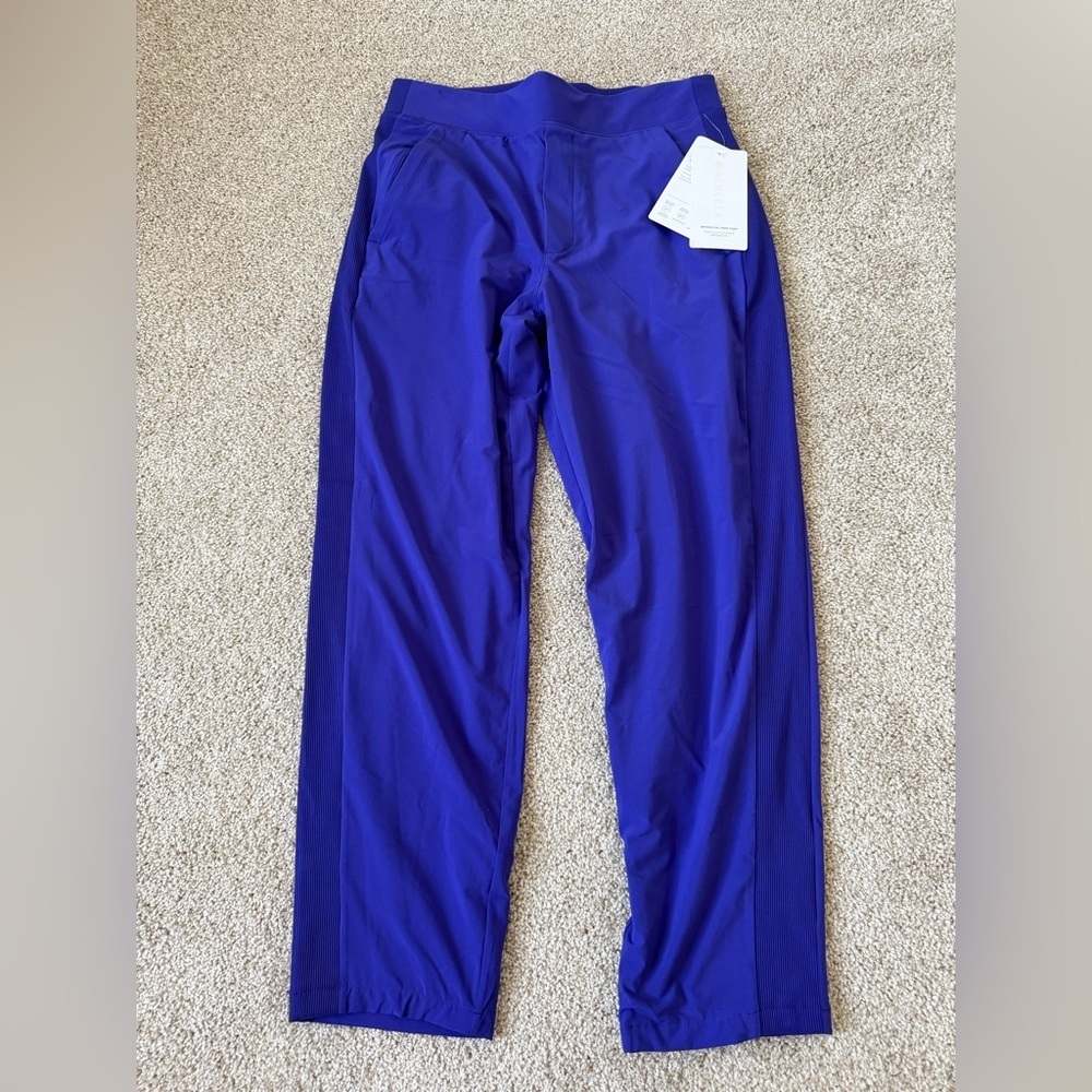 Athleta Brooklyn Lined Ankle Trouser Pants purple Size 4 Petite NWT